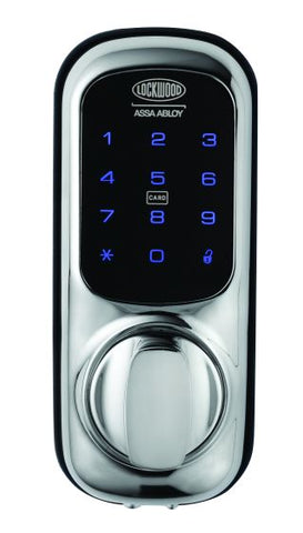 Lockwood 001Touch Plus Keypad With 001 Latch And Yale Network L - Module Chrome Plate Chrome Plate - primehardware