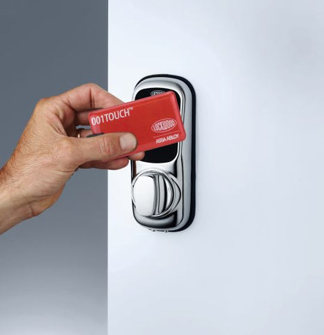 Lockwood 001Touch Plus Keypad With 001 Latch And Yale Network L - Module Chrome Plate Chrome Plate - primehardware