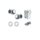 Iver Cambridge Door Knob On Round Rose Concealed Fix - primehardware