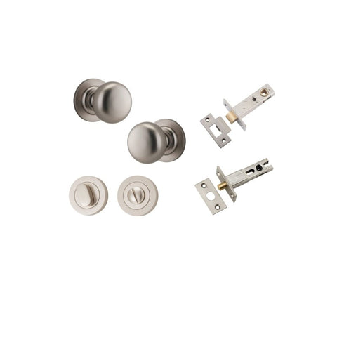Iver Cambridge Door Knob On Round Rose Concealed Fix - primehardware