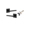 Iver Baltimore Door Lever Handle On Square Rose - primehardware