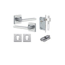 Iver Baltimore Door Lever Handle On Square Rose - primehardware