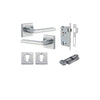 Iver Baltimore Door Lever Handle On Square Rose - primehardware