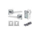 Iver Baltimore Door Lever Handle On Square Rose - primehardware