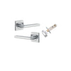 Iver Baltimore Door Lever Handle On Square Rose - primehardware