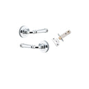 Iver Verona Door Lever Handle On Round Rose Pair - primehardware