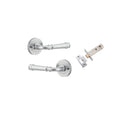 Iver Verona Door Lever Handle On Round Rose Pair - primehardware