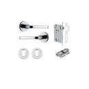 Iver Annecy Door Lever Handle On Round Rose Pair - primehardware
