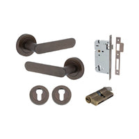 IVER BRONTE DOOR LEVER ON ROUND ROSE - CUSTOMISE TO YOUR NEEDS