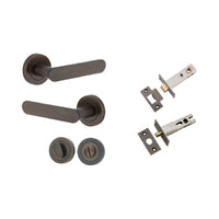 IVER BRONTE DOOR LEVER ON ROUND ROSE - CUSTOMISE TO YOUR NEEDS