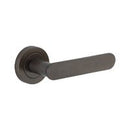 Iver Bronte Solid Brass Door Lever on Round Rose | All Functions | Lever Set Only | 7 Finishes - Signature Brass