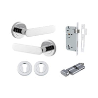 IVER BRONTE DOOR LEVER ON ROUND ROSE - CUSTOMISE TO YOUR NEEDS