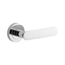 Iver Bronte Solid Brass Door Lever on Round Rose | All Functions | Lever Set Only | 7 Finishes - Polished Chrome
