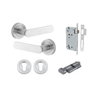 IVER BRONTE DOOR LEVER ON ROUND ROSE - CUSTOMISE TO YOUR NEEDS
