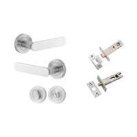IVER BRONTE DOOR LEVER ON ROUND ROSE - CUSTOMISE TO YOUR NEEDS