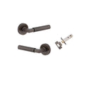 Iver Berlin Door Lever Handle On Round Rose Passage - primehardware