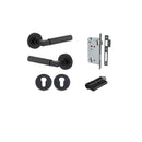 Iver Berlin Solid Brass Door Lever Handle | Entrance Kit (Key/Key) | 7 Finishes - Matt Black