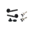 Iver Berlin Solid Brass Door Lever Handle | Separate Privacy Kit | 7 Finishes - Matt Black