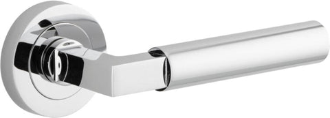 Iver Berlin Solid Brass Door Lever Handle | Lever Set Only | 7 Finishes - Polished Chrome