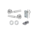 Iver Berlin Solid Brass Door Lever Handle | Entrance Kit (Key/Key) | 7 Finishes - Brushed Chrome