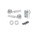 Iver Berlin Solid Brass Door Lever Handle | Passage Kit | 7 Finishes - Matt Black