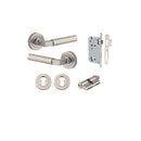 Iver Berlin Solid Brass Door Lever Handle | Entrance Kit (Key/Key) | 7 Finishes - Satin Nickel