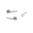 Iver Berlin Solid Brass Door Lever Handle | Inbuilt Privacy Kit | 7 Finishes - Satin Nickel
