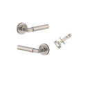 Iver Berlin Solid Brass Door Lever Handle | Passage Kit | 7 Finishes - Satin Nickel