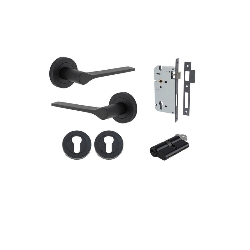 IVER COMO DOOR LEVER HANDLE ON ROUND ROSE- CUSTOMISE TO YOUR NEEDS