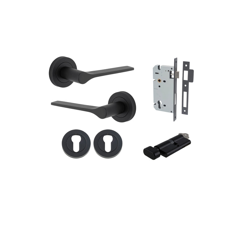 IVER COMO DOOR LEVER HANDLE ON ROUND ROSE- CUSTOMISE TO YOUR NEEDS
