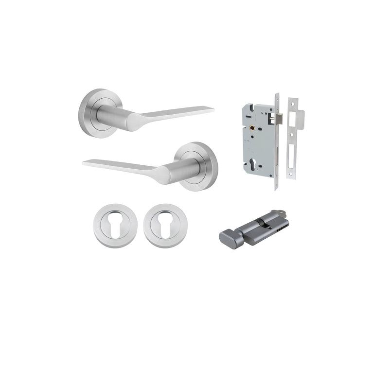 IVER COMO DOOR LEVER HANDLE ON ROUND ROSE- CUSTOMISE TO YOUR NEEDS