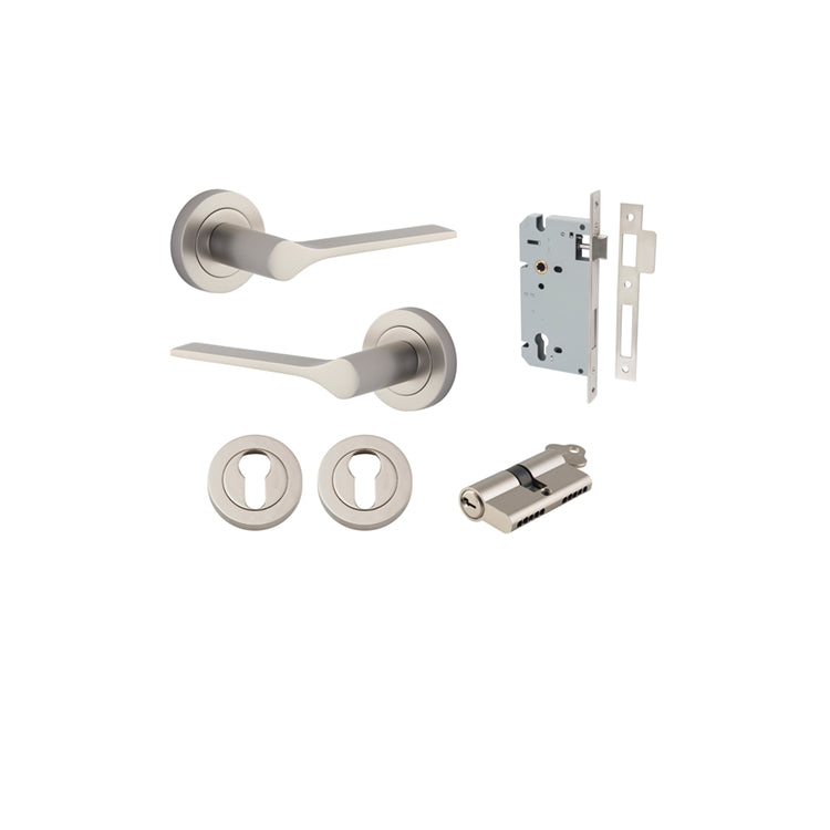 IVER COMO DOOR LEVER HANDLE ON ROUND ROSE- CUSTOMISE TO YOUR NEEDS