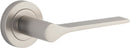 Iver Como Door Lever on Round Rose | Lever Set Only | 7 Finishes - Satin Nickel