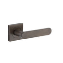 Iver Bronte Solid Brass Door Lever Handle On Square Rose | Lever Set Only | 7 Finishes - Signature Brass
