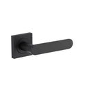 Iver Bronte Solid Brass Door Lever Handle On Square Rose | Lever Set Only | 7 Finishes - Matt Black