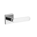 Iver Bronte Solid Brass Door Lever Handle On Square Rose | Lever Set Only | 7 Finishes - Polished Chrome
