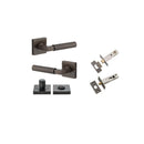 Iver Berlin Door Lever Handle On Square Rose - primehardware