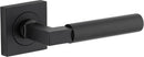 Iver Berlin Door Lever on Square Rose | Lever Set Only | 7 Finishes - Matt Black