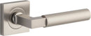 Iver Berlin Door Lever on Square Rose | Lever Set Only | 7 Finishes - Satin Nickel