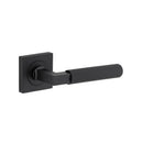 Iver Brunswick Door Lever on Square Rose | Lever Set Only | 6 Finishes - Matt Black