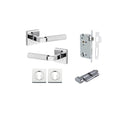 Iver Brunswick Door Lever Handle On Square Rose - primehardware