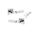 Iver Brunswick Door Lever Handle On Square Rose - primehardware