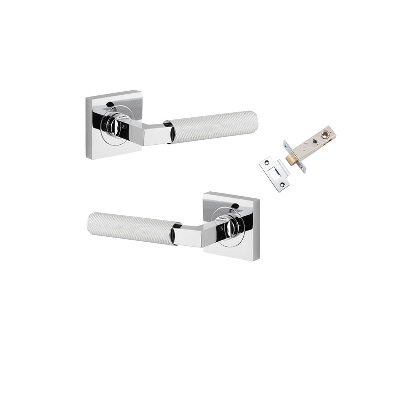 IVER BRUNSWICK DOOR LEVER HANDLE ON SQUARE ROSE - CUSTOMISE TO YOUR NEEDS