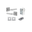 Iver Brunswick Door Lever Handle On Square Rose - primehardware