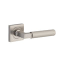 Iver Brunswick Door Lever on Square Rose | Lever Set Only | 6 Finishes - Satin Nickel