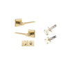Iver Como Door Lever Handle On Square Rose - primehardware