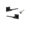 Iver Como Door Lever Handle On Square Rose - primehardware