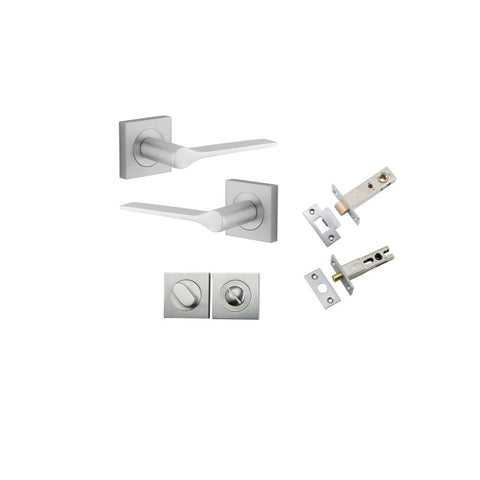 Iver Como Door Lever Handle On Square Rose - primehardware