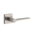 Iver Como Door Lever on Square Rose | Lever Set Only | 7 Finishes - Satin Nickel