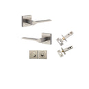 Iver Como Door Lever Handle On Square Rose - primehardware